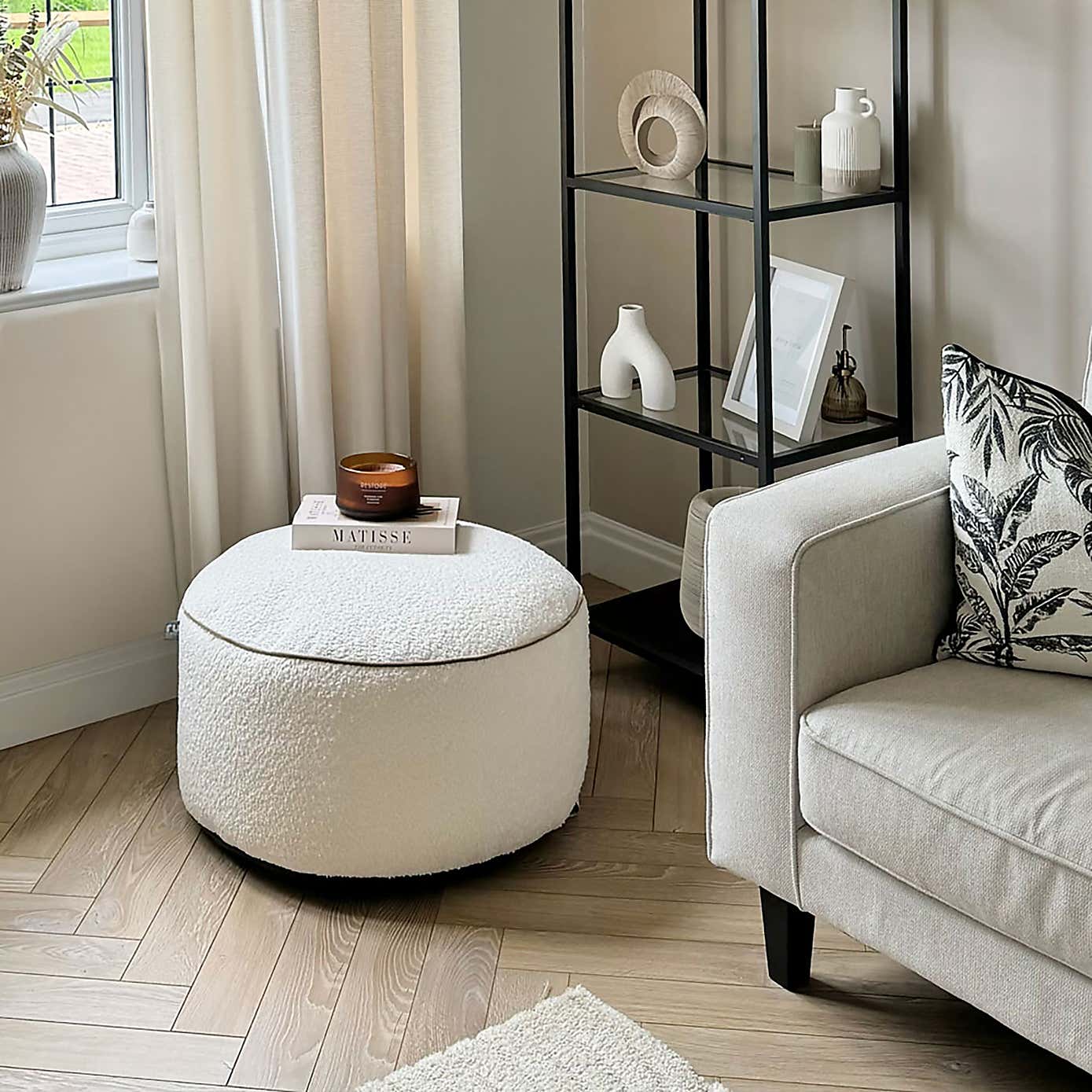 Ru Comfy Snug Drum Bean Bag Pouffe