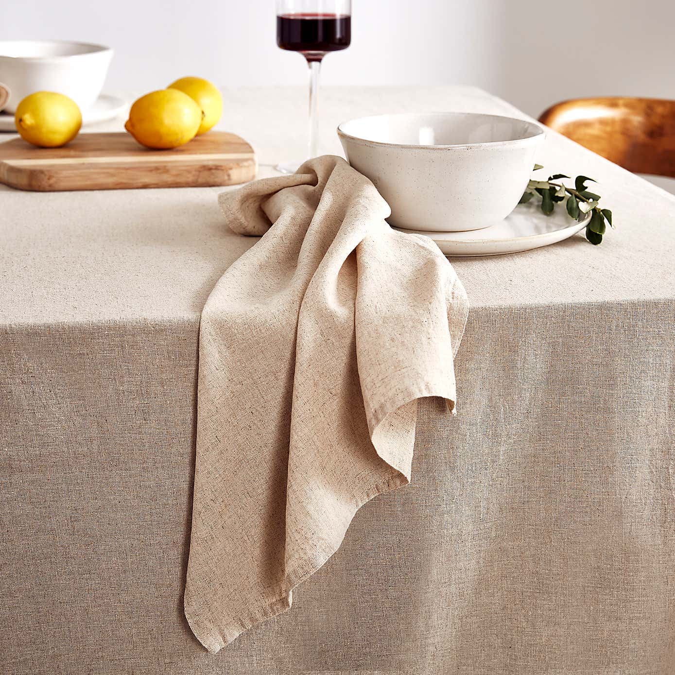 Linen Blend Tablecloth