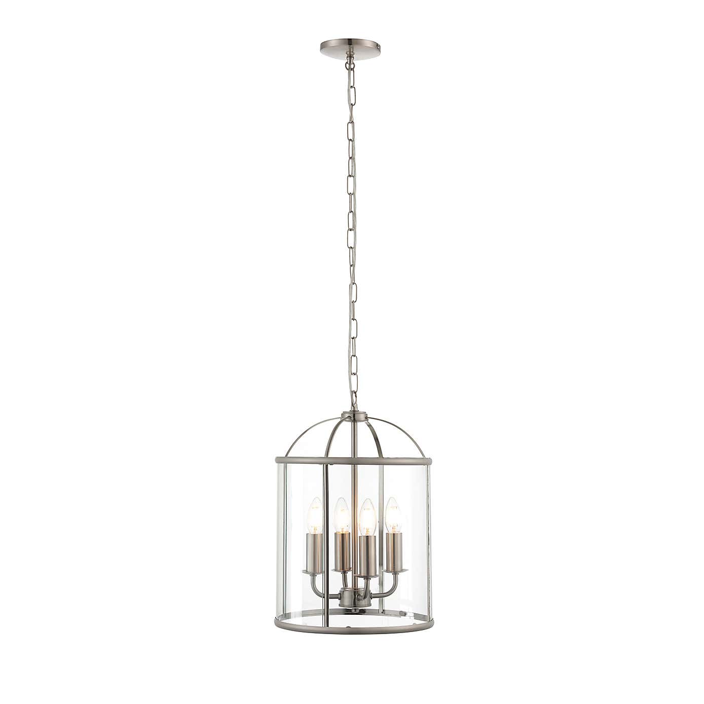 Vogue Lambeth 4 Light Glass Pendant Ceiling Fitting