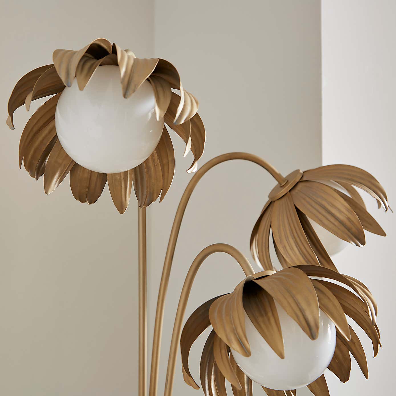 Alder Art Deco 3 Light Floor Lamp