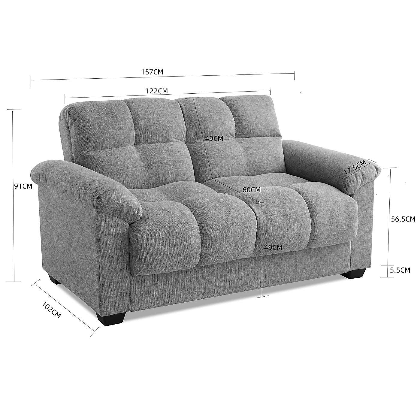 Margo Chenille 2 Seater Sofa Bed