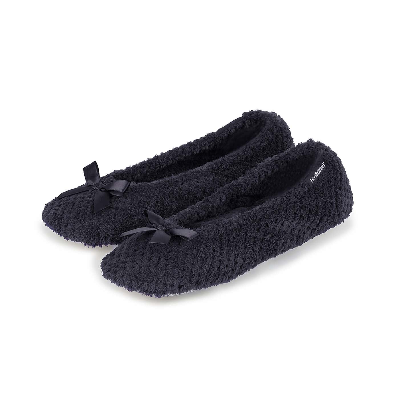 totes Isotoner Popcorn Ladies Ballet Slippers