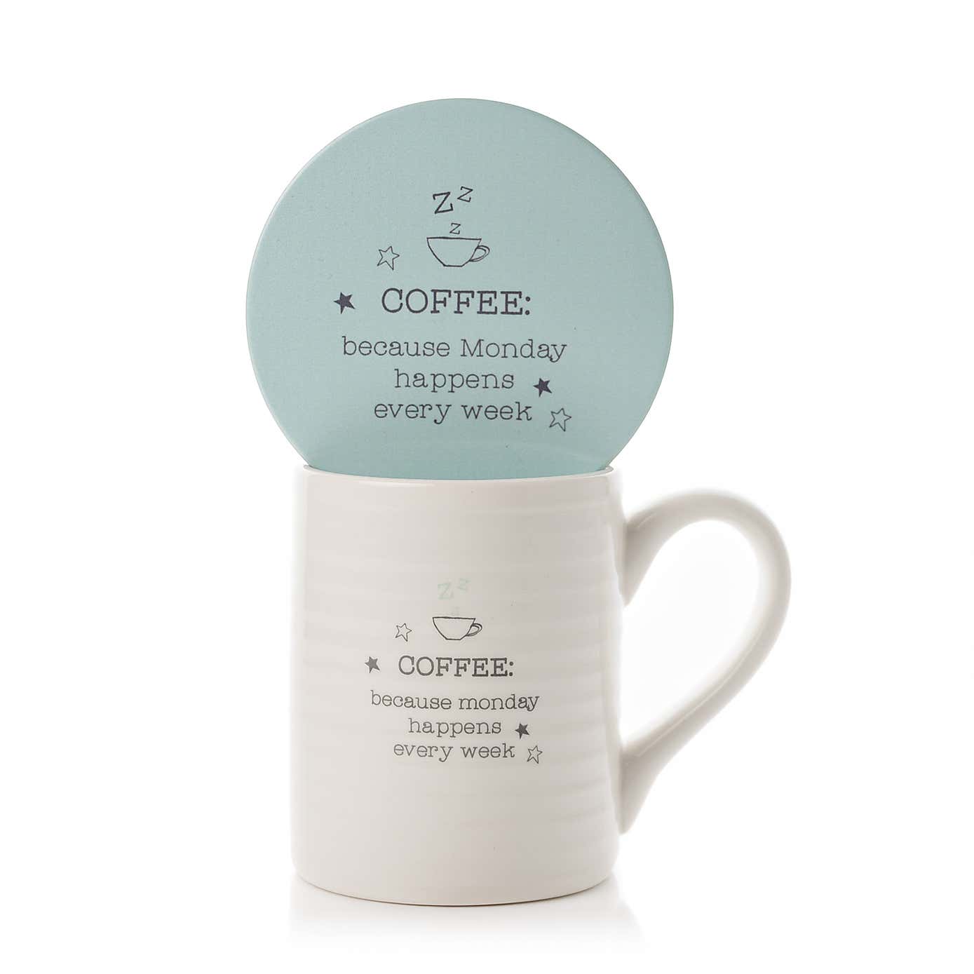Love Life Monday Coffee Mug n Coaster Set