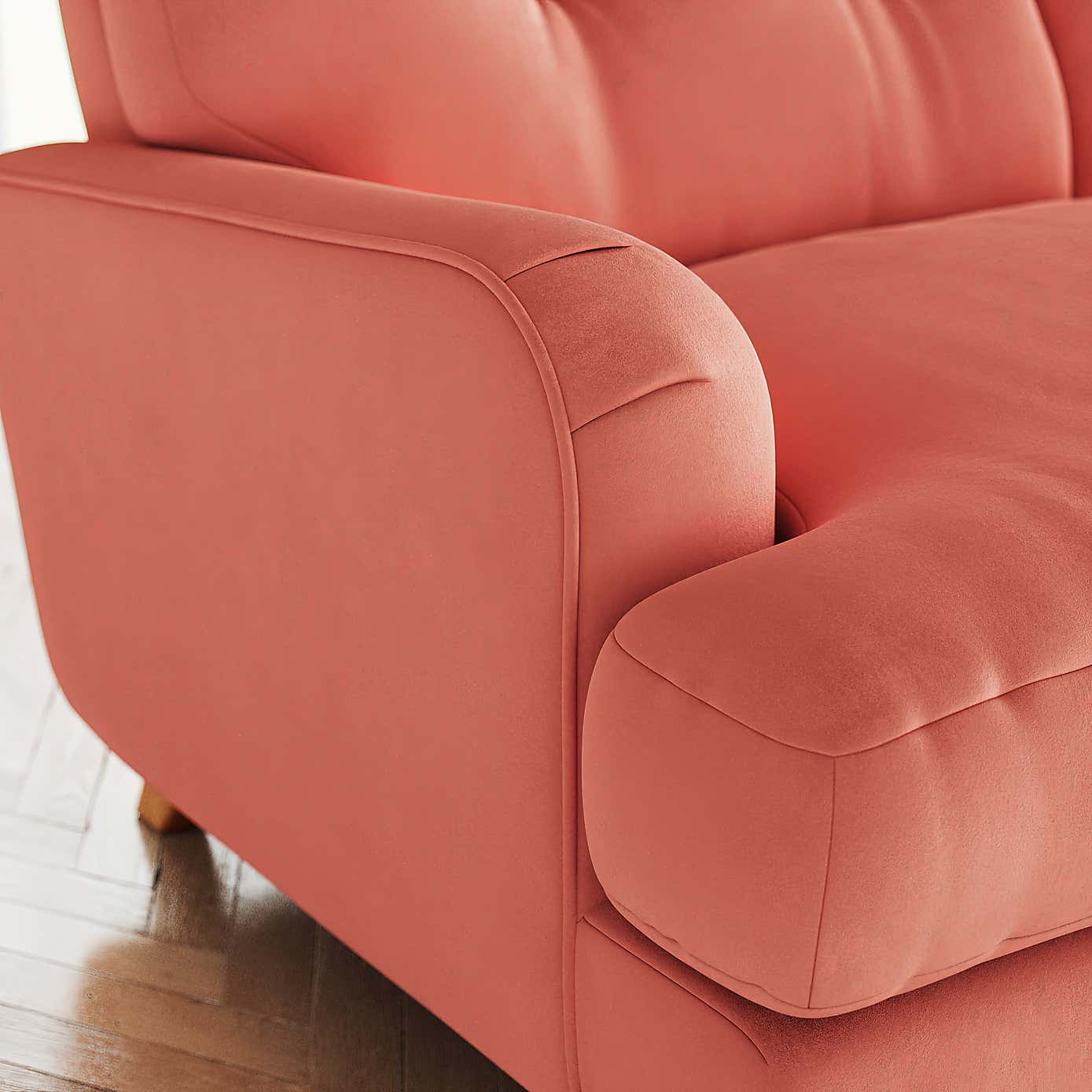 Martha Matte Plush Velvet Snuggle Sofa