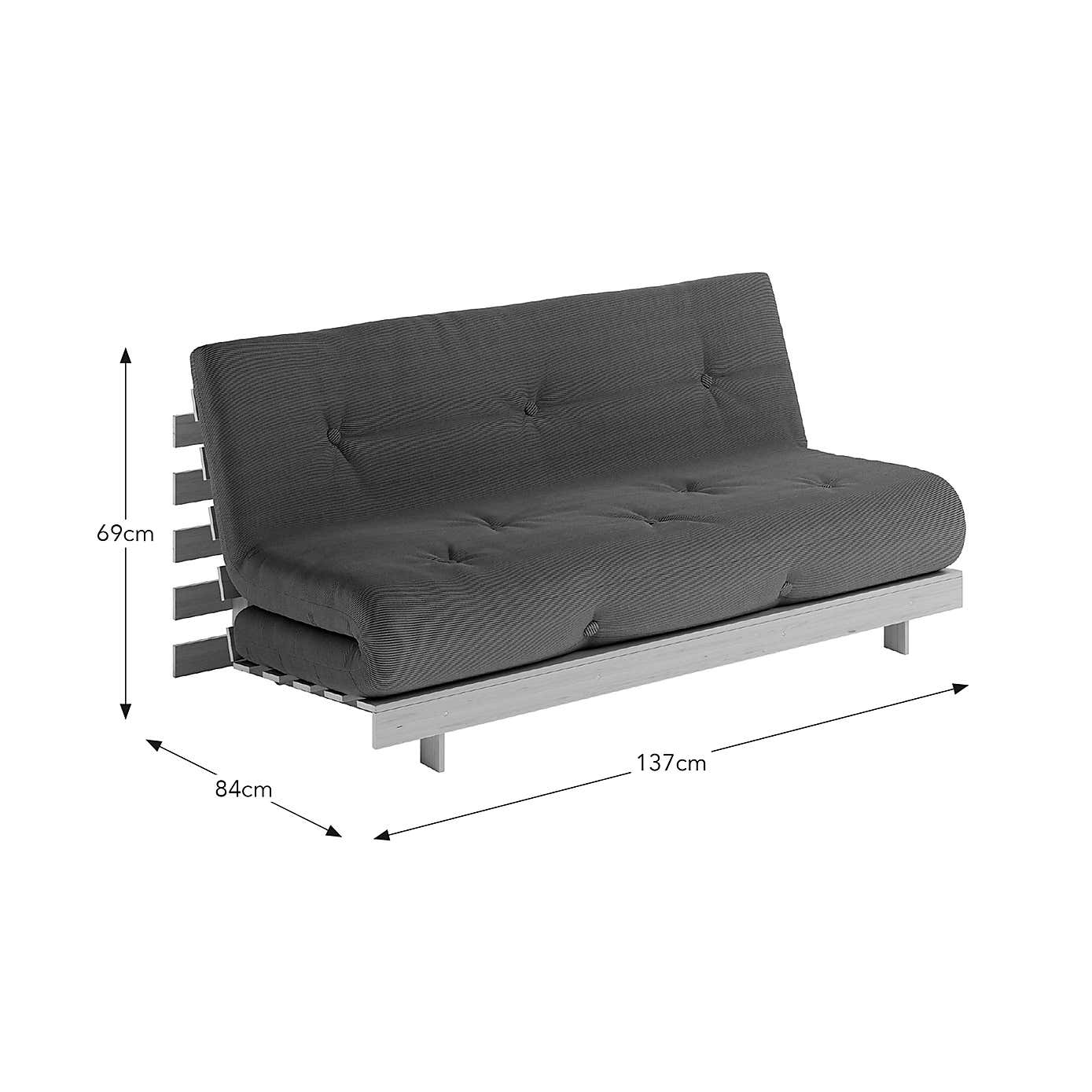 Mito Ribbed Double Futon