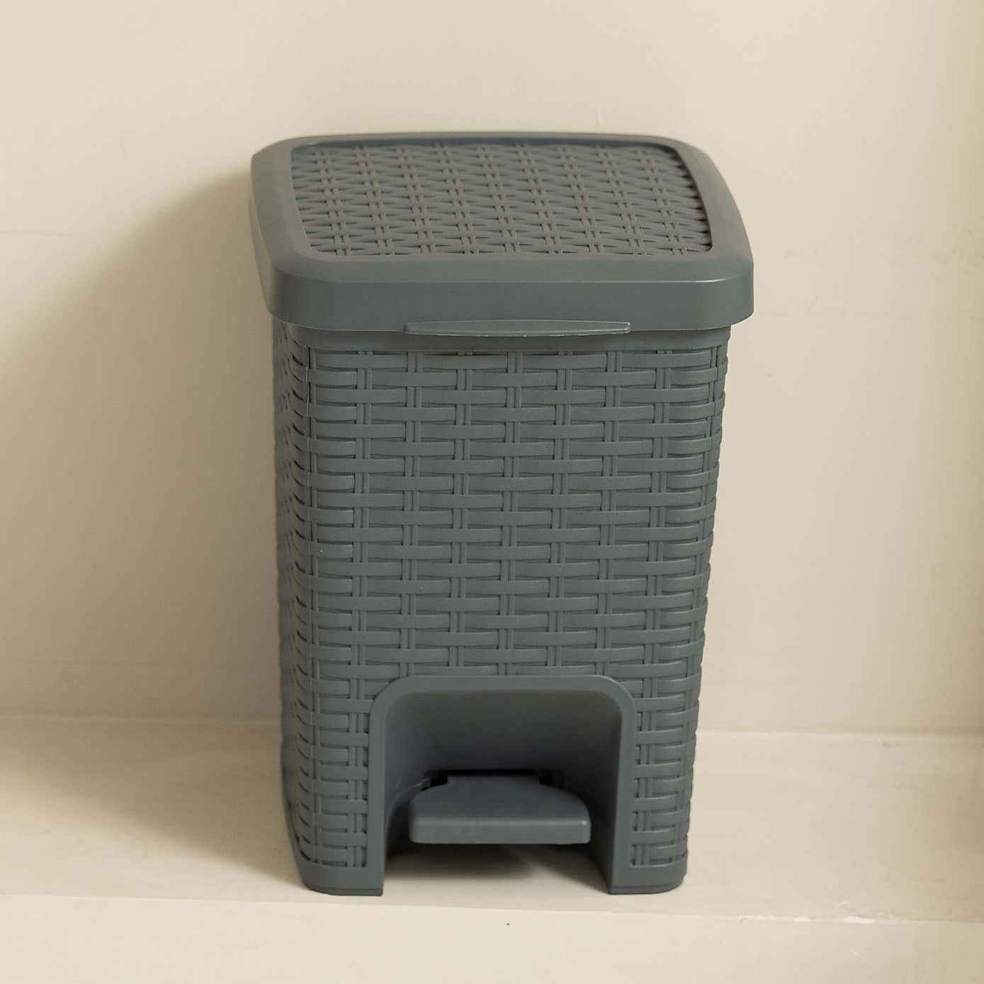 Addis Rattan Charcoal Pedal Bin