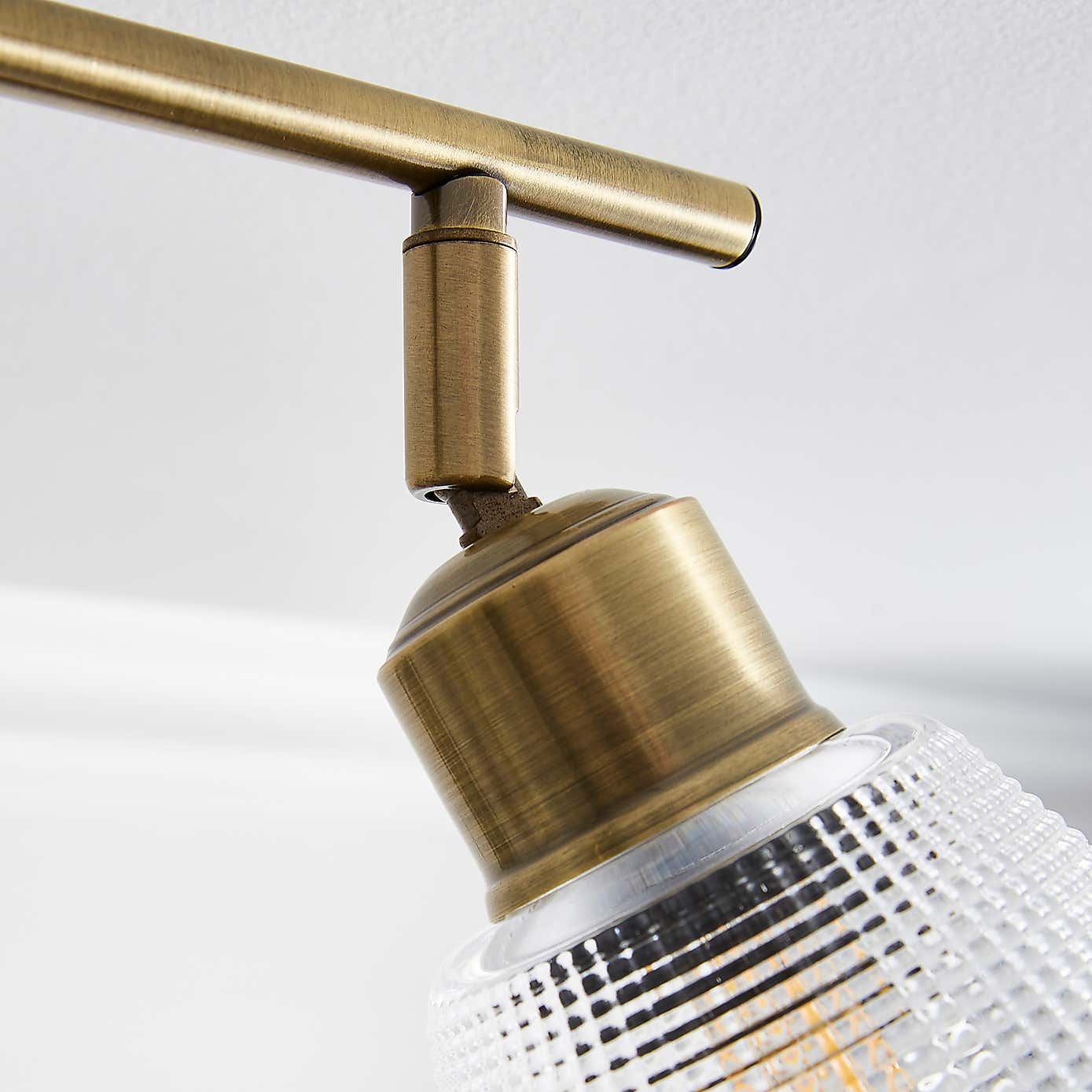 Kibworth Ribbed 4 Light Adjustable Spotlight Bar