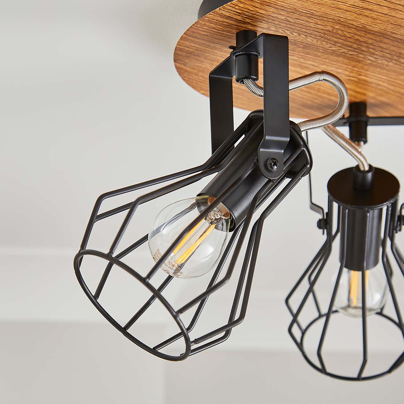 Fulton Industrial 3 Light Dimmable Spotlight