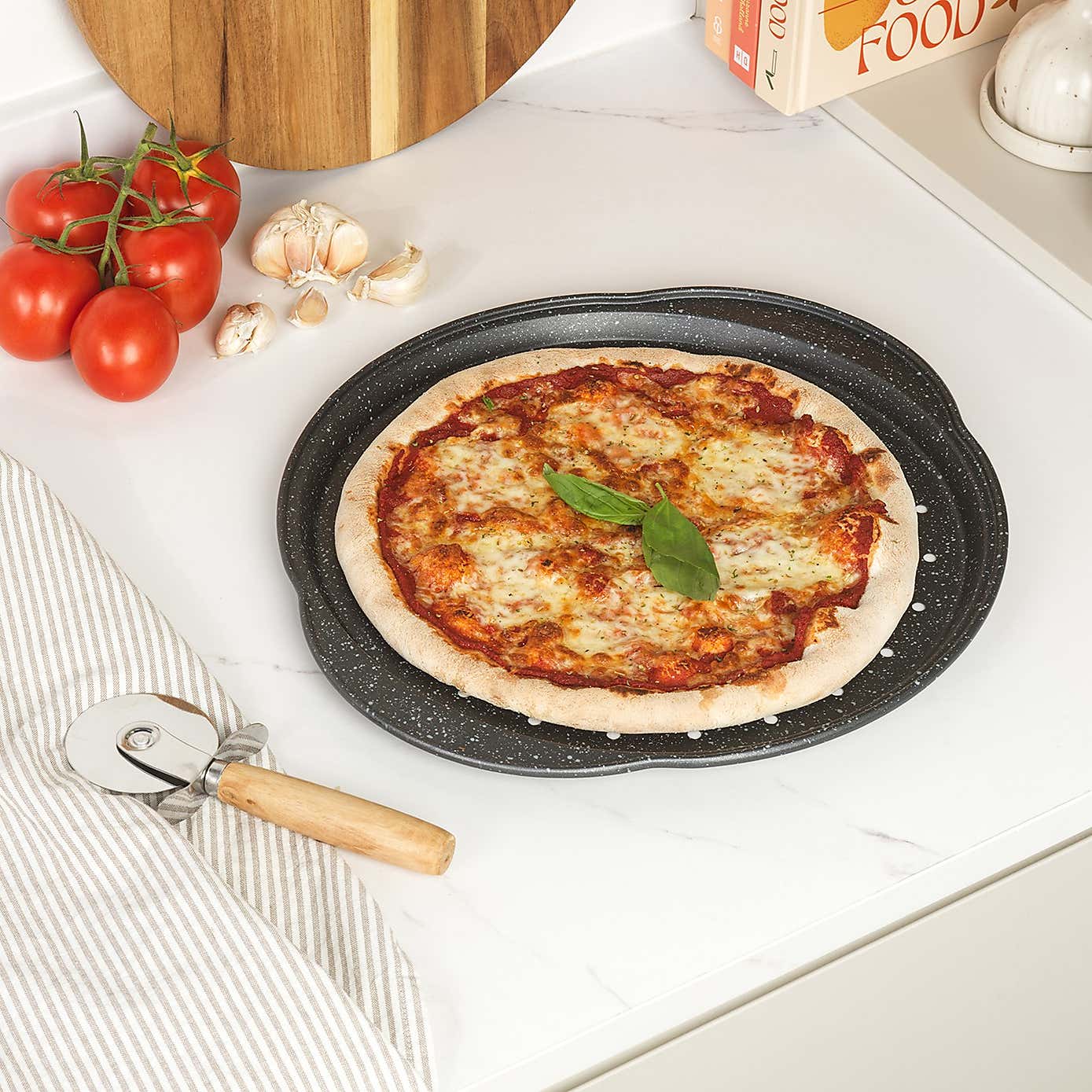 Salter Megastone Bakeware Pizza Tray, 30cm