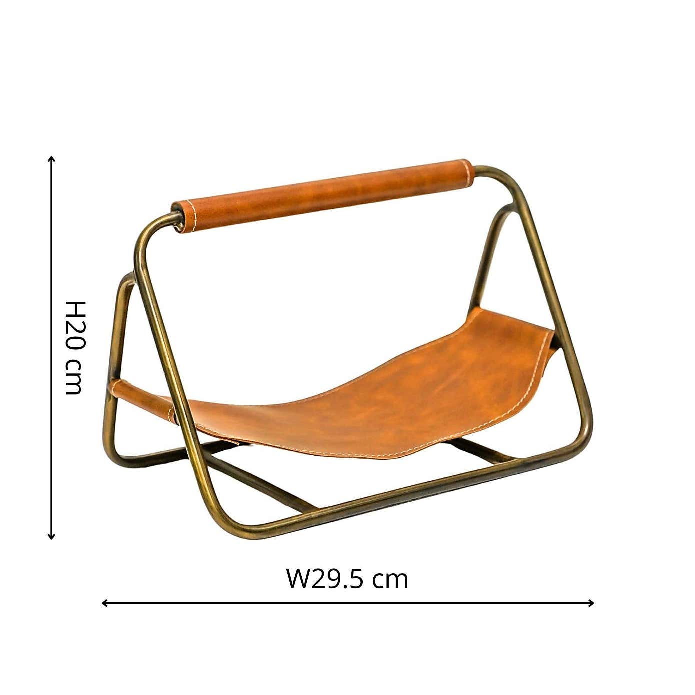 Contemporary Hanging Leather Kindling Holder