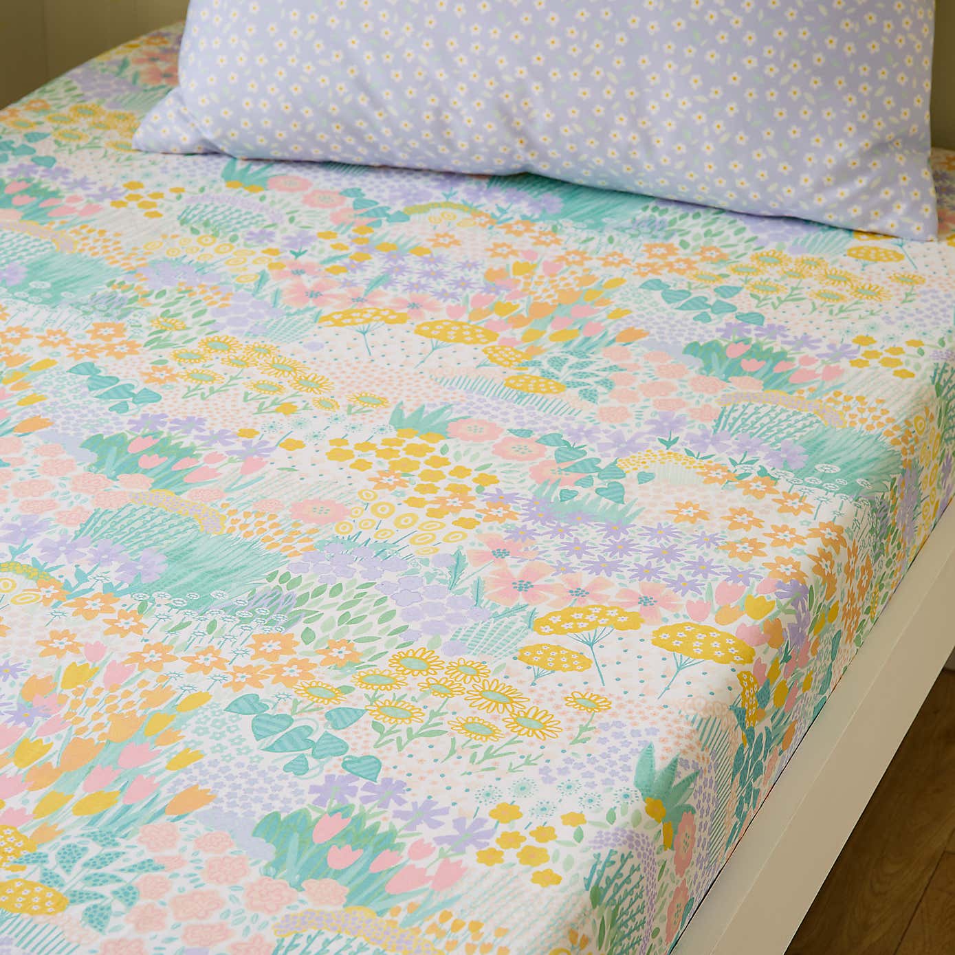 Set of 2 Meadow 144 Thread Count Cotton Fitted Sheets