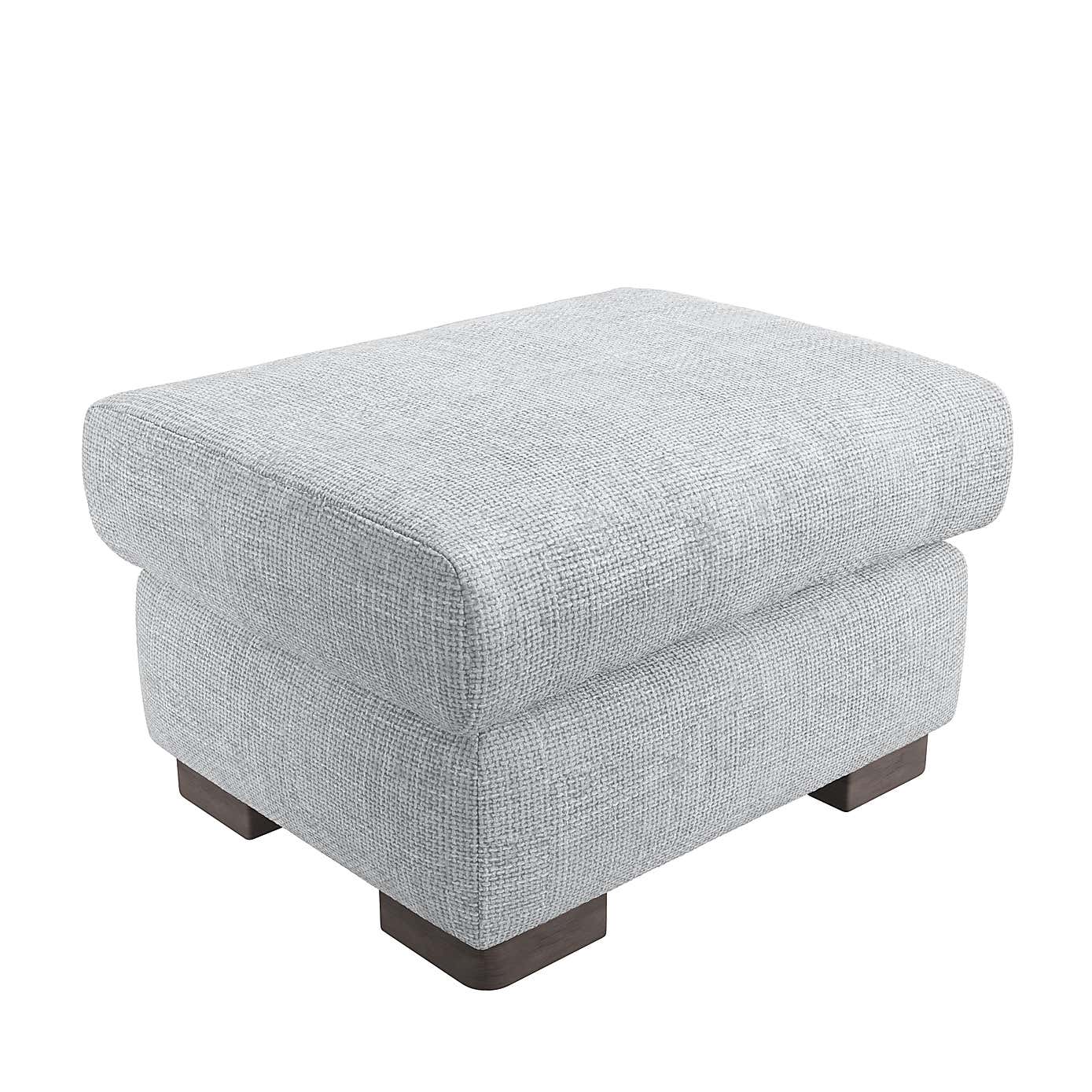 Carson Chunky Chenille Large Storage Footstool