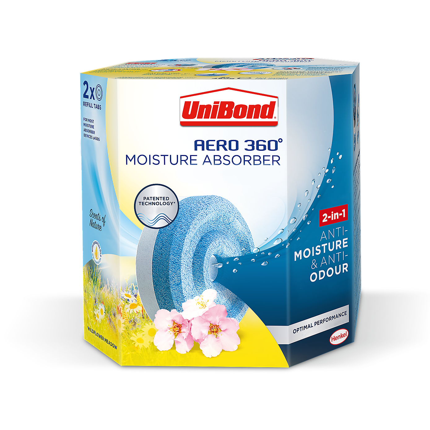 UniBond Aero 360 Wildflower Meadow Refills x2