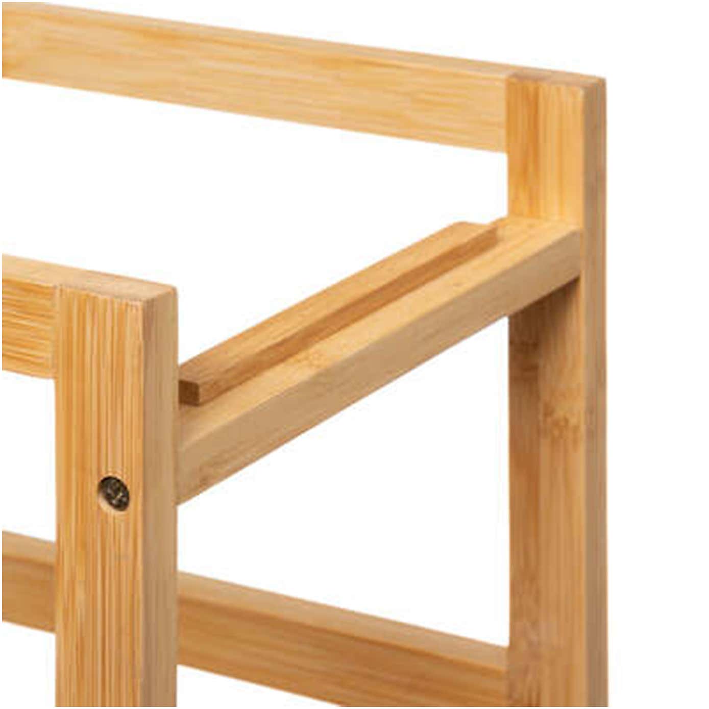 Bamboo Black Wire Kitchen Trolley