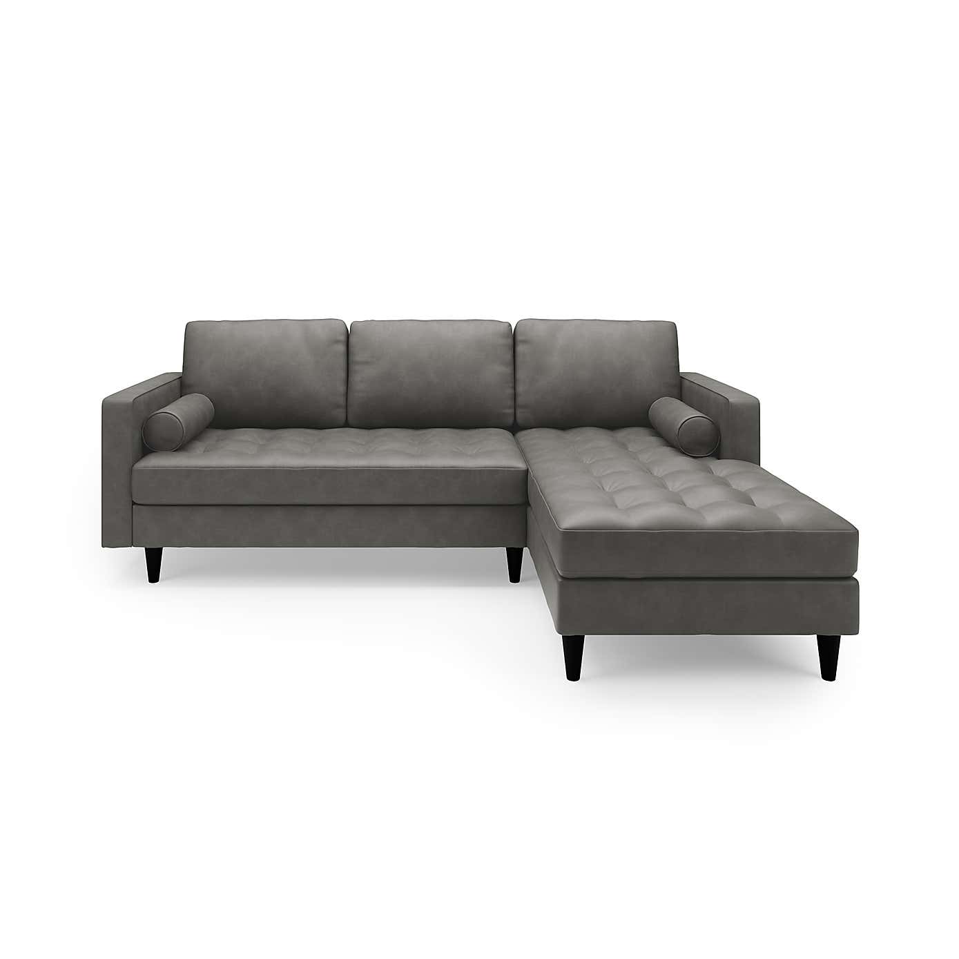 Zoe Faux Leather Left Hand Corner Sofa