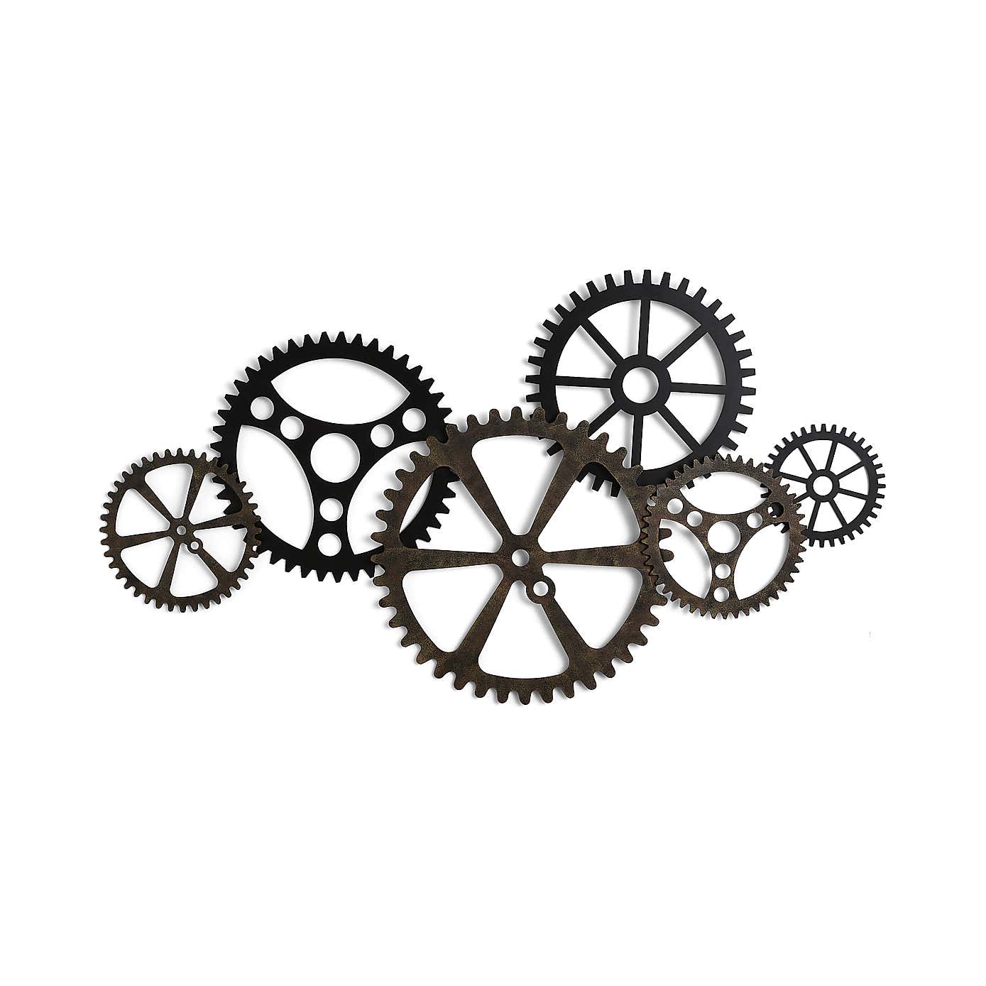Indoor Outdoor Listera Cogs Wall Art 100cm