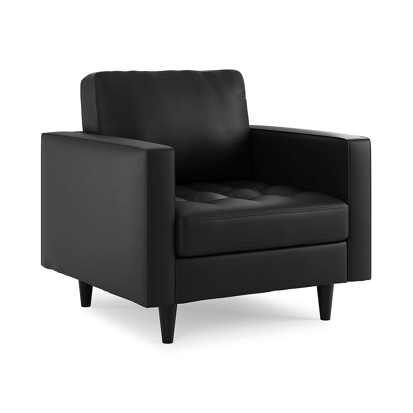 Zoe Faux Leather Armchair