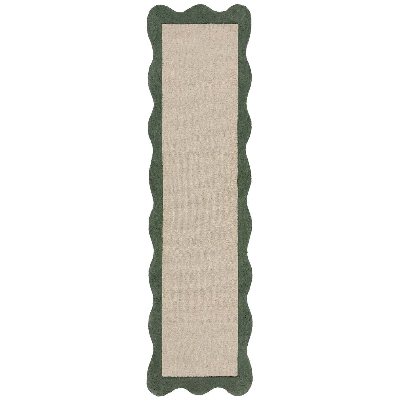 Bonnie Scallop Border Wool Runner