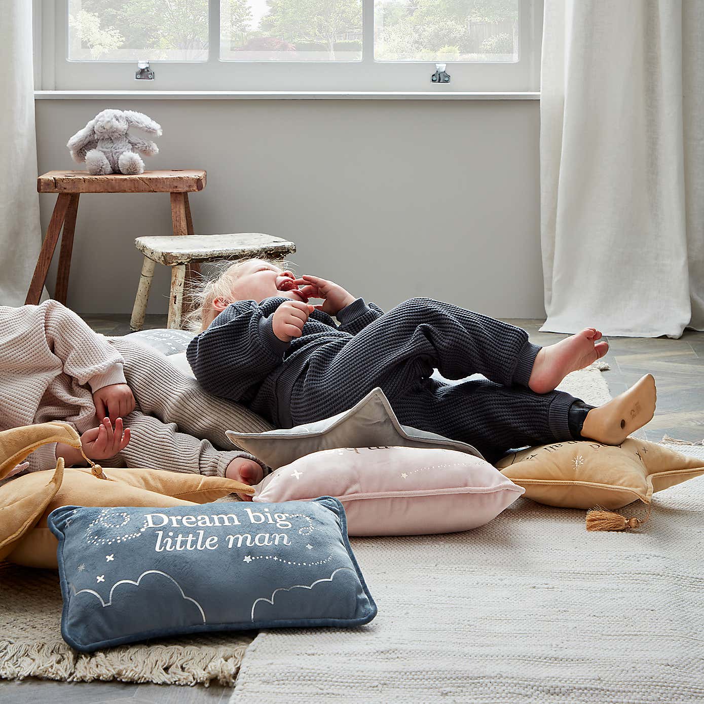 Bambino Little Man Velvet Cushion