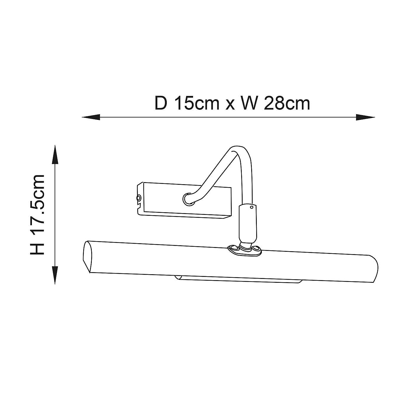 Vogue Lyra Picture 2 Light Adjustable Wall Light