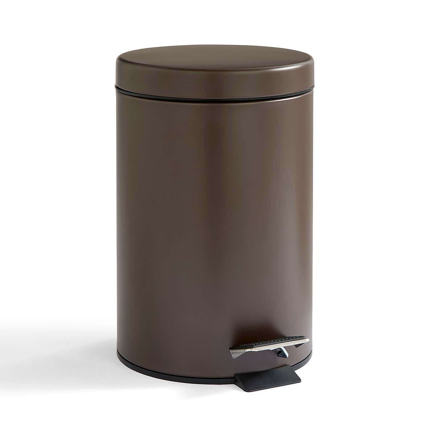 Black 3 Litre Bathroom Bin