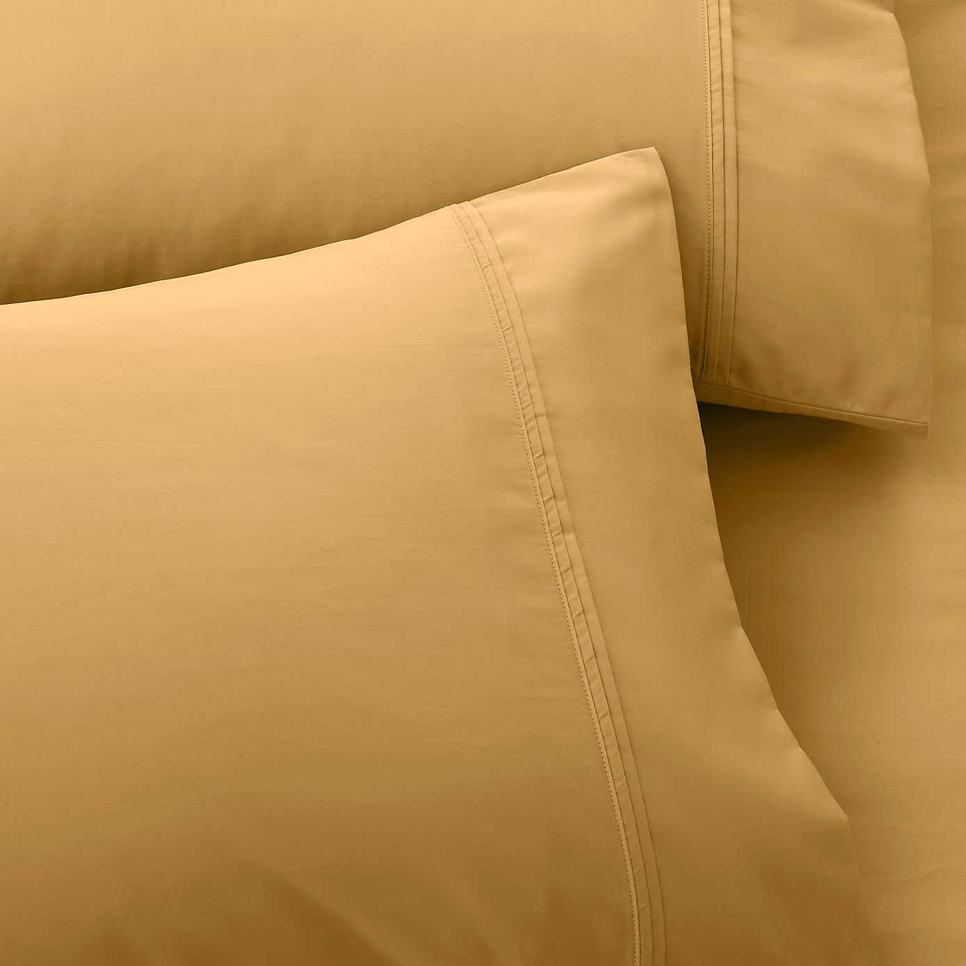 Dorma 500 Thread Count 100% Cotton Satin Plain Cuffed Pillowcase
