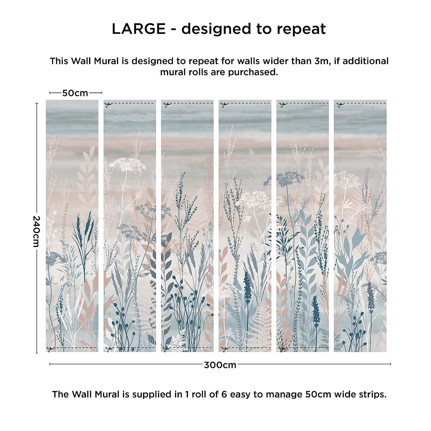 Meadow Grasses Mural