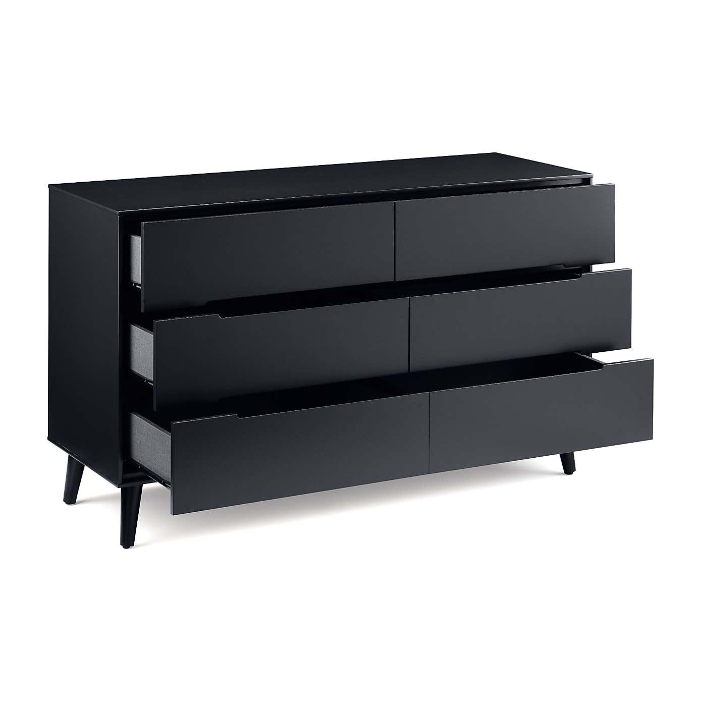 Cecil 6 Drawer Wide Chest, Anthracite