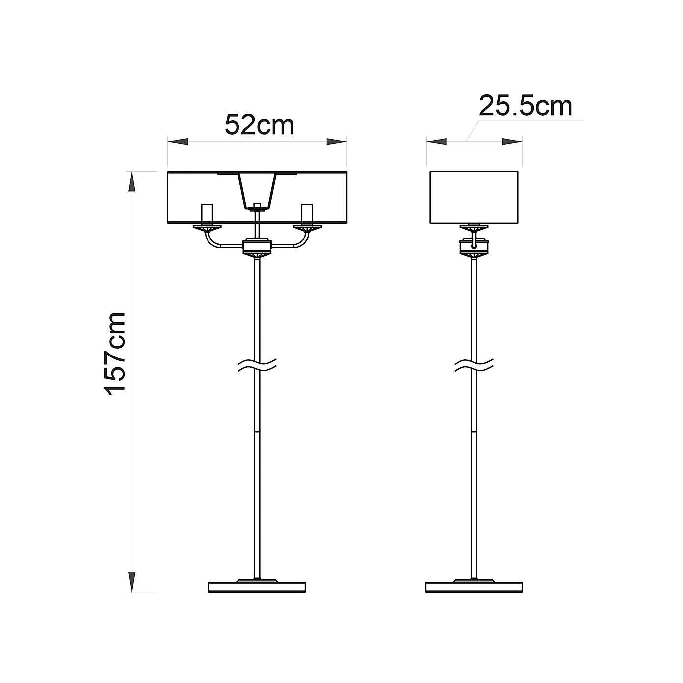 Vogue Katarina 2 Light Floor Lamp