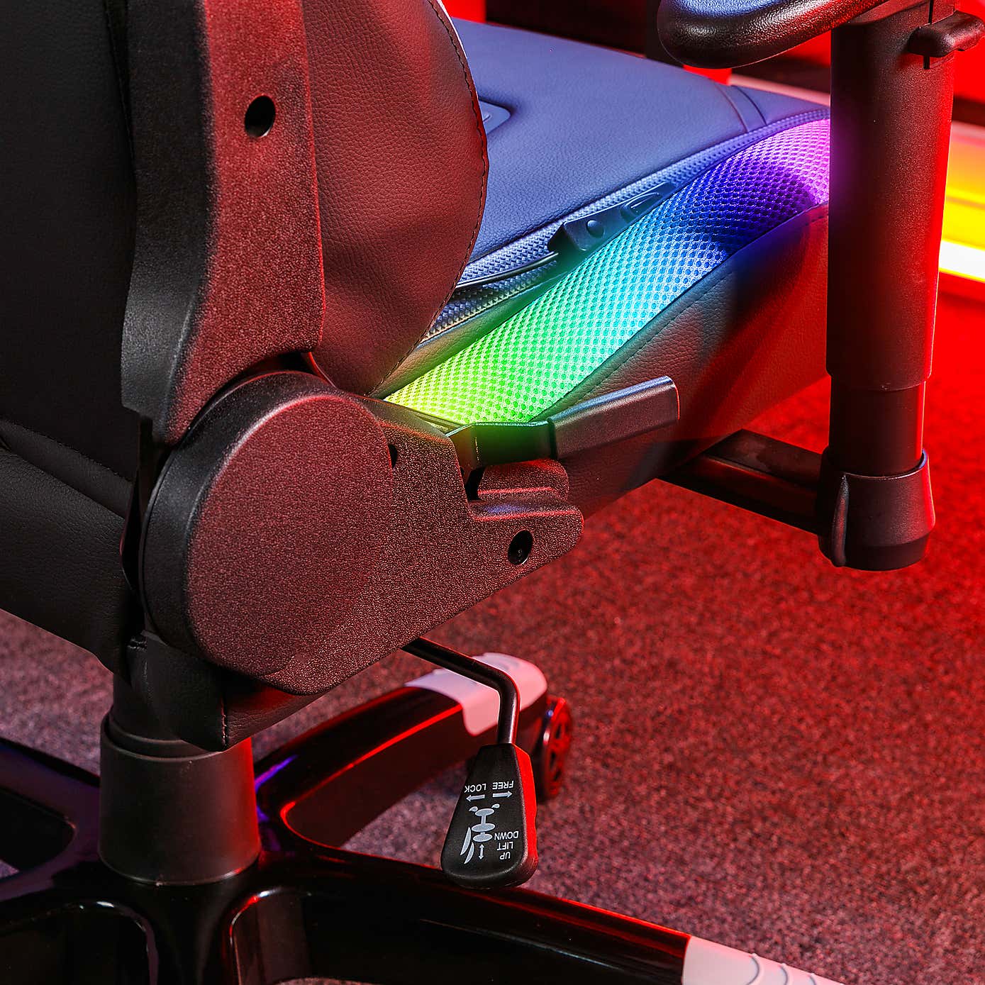 X Rocker Agility Compact RGB Office Gaming Chair with Neo Motion Sync LED