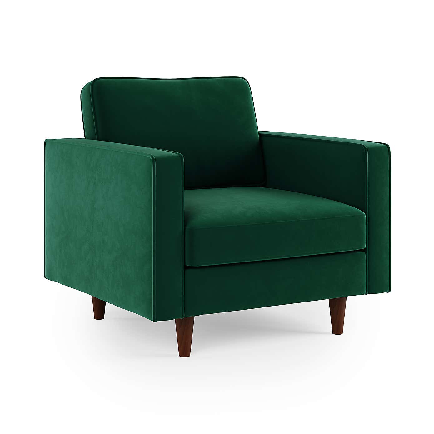 Zoe Plain Velvet Armchair