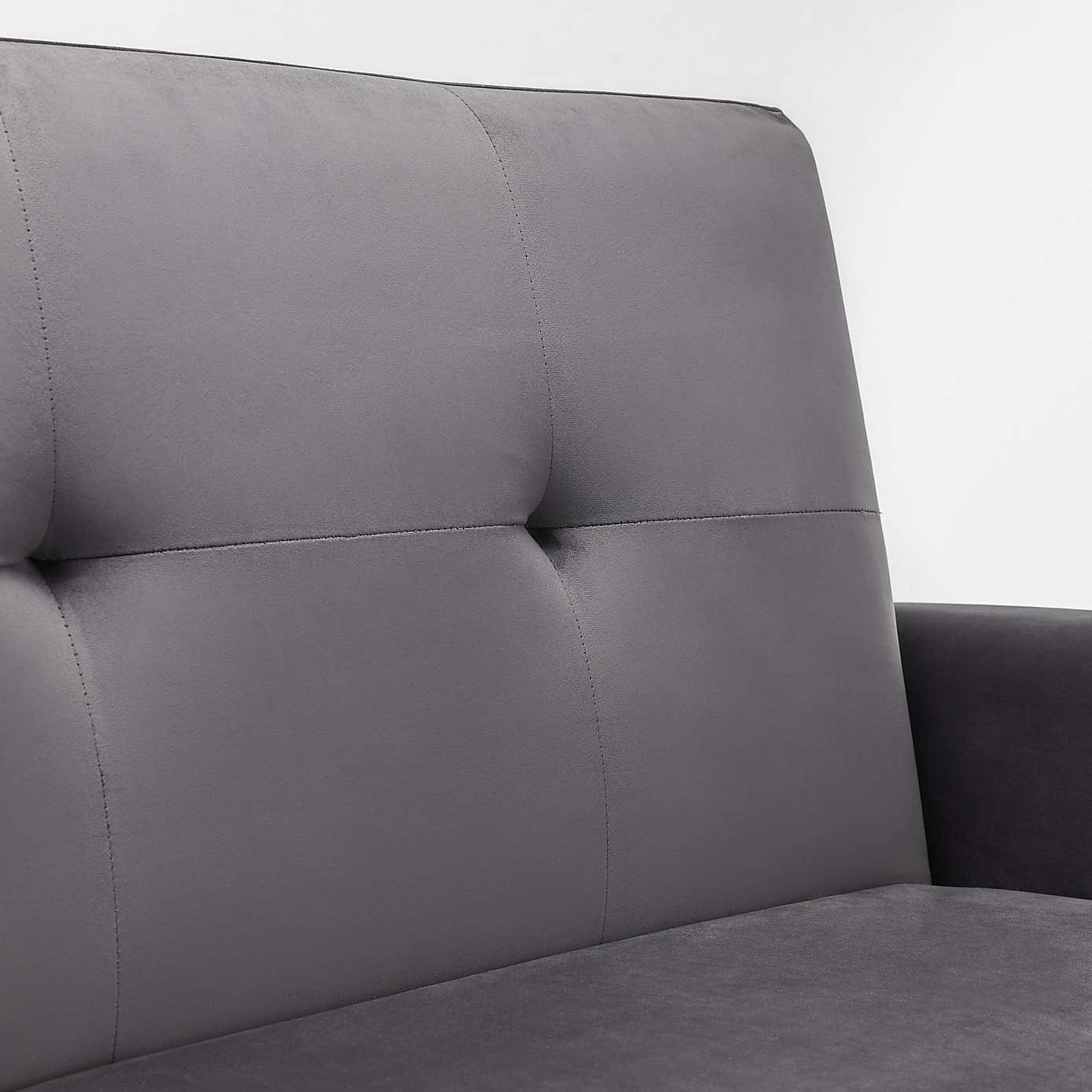 Monza Velvet Clic Clac Double Sofa Bed