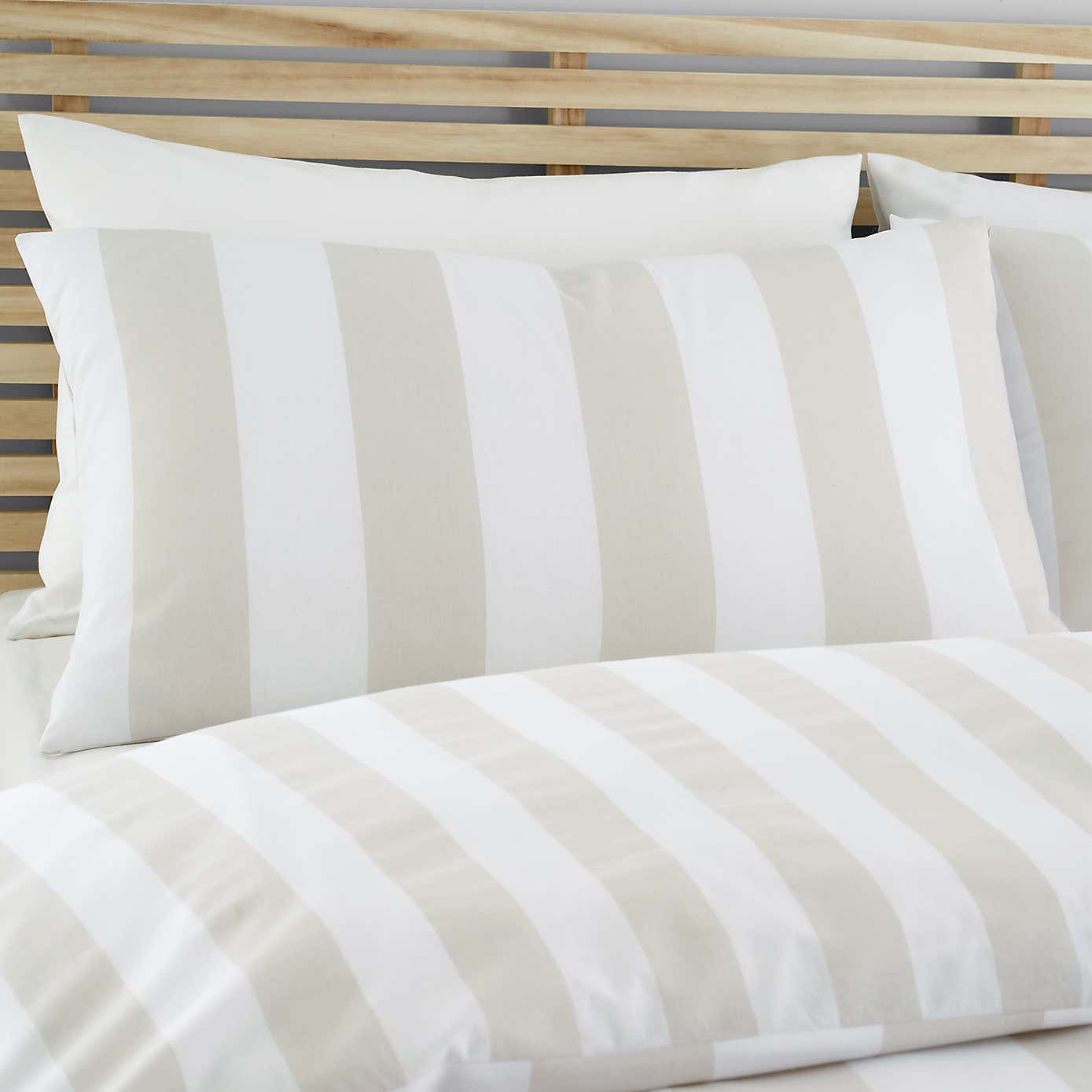 Catherine Lansfield Cove Stripe Duvet Cover and Pillowcase Set