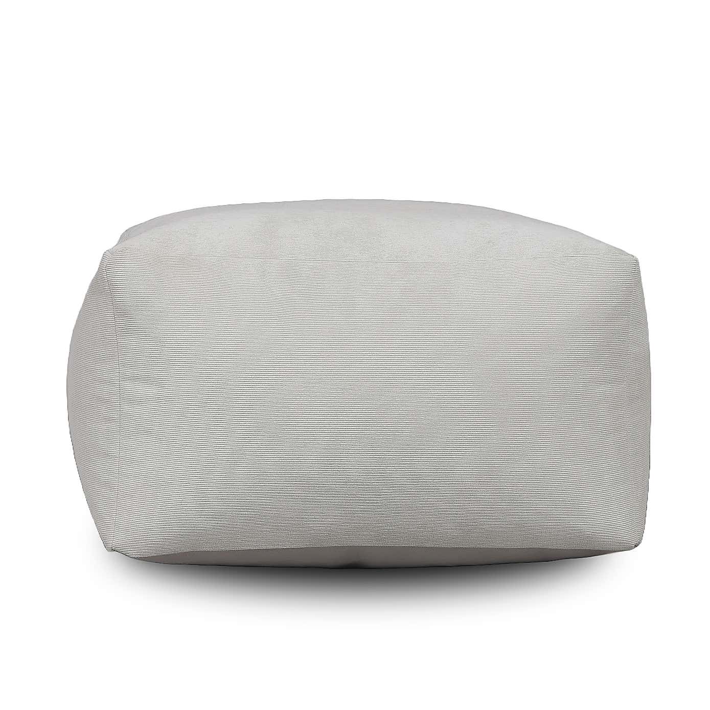 Kaikoo Grey Cord Square Beanbag Slab