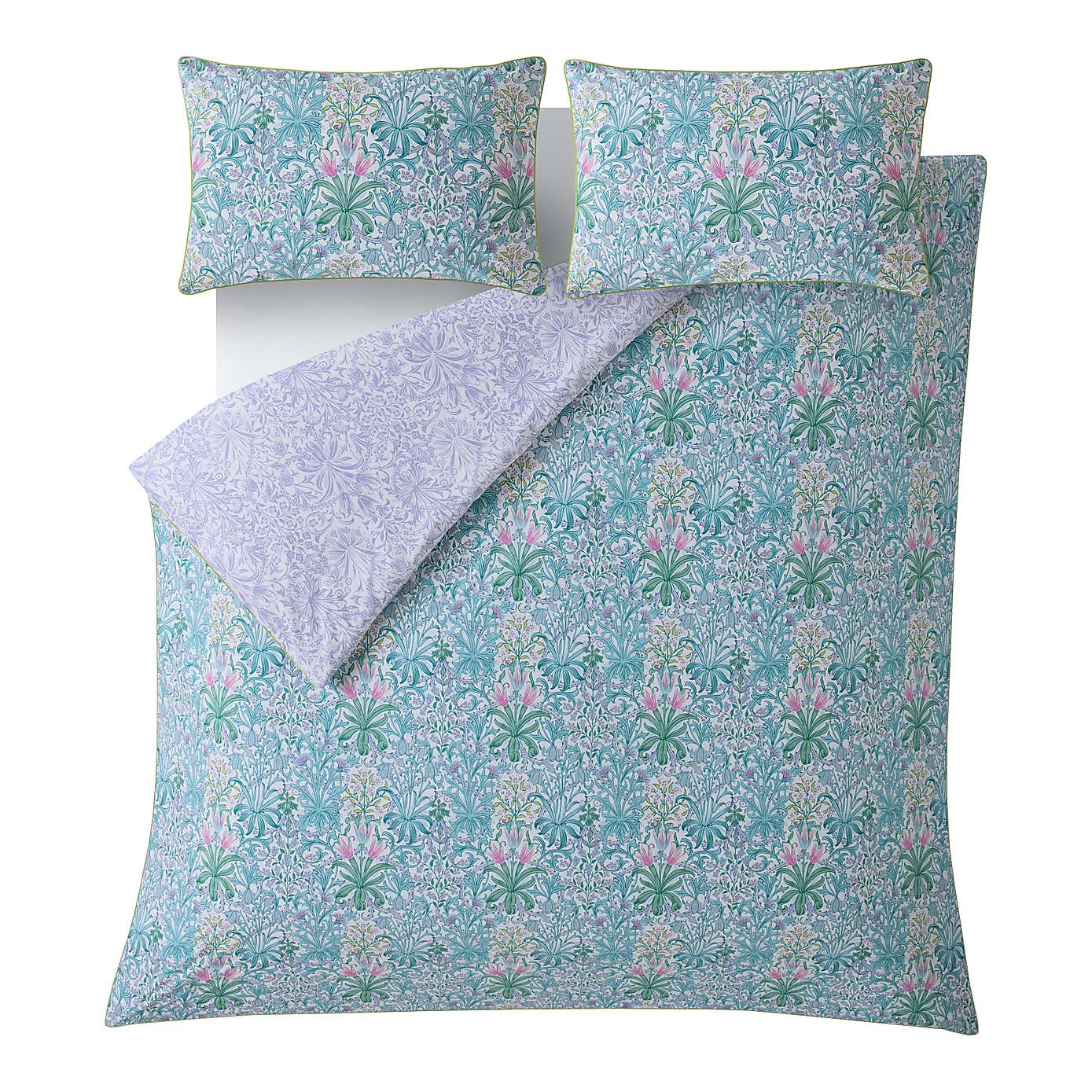 William Morris Woodland Weeds 100% Cotton Duvet Cover and Pillowcase Set