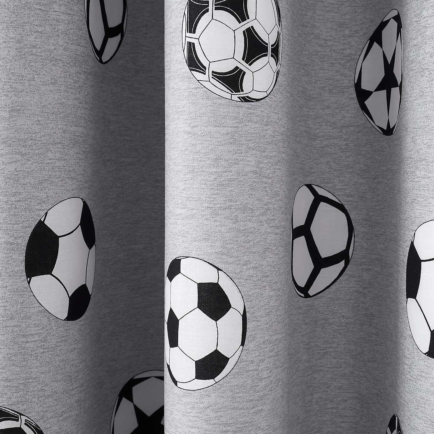 Football Blackout Eyelet Curtains