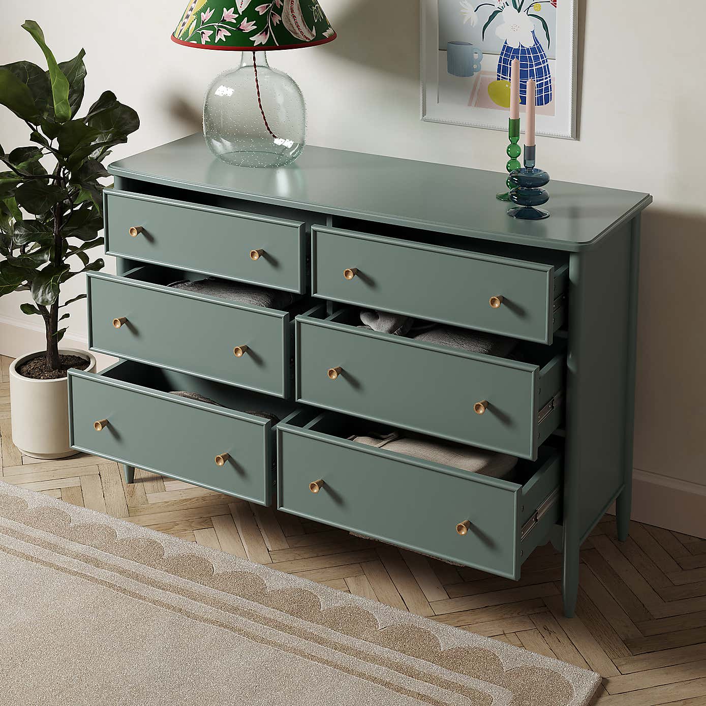 Remi Wide 6 Drawer Chest
