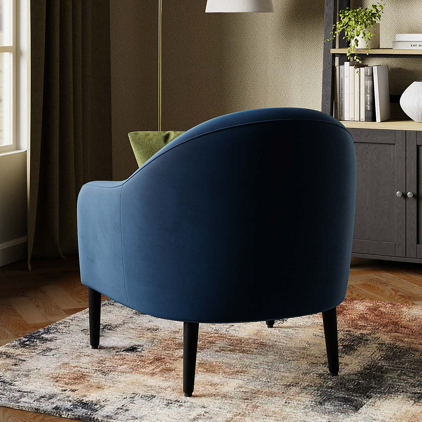 Kaspar Velvet Tub Chair