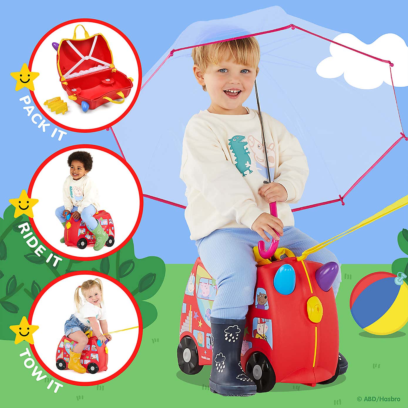Trunki Peppa Pig Ride On Suitcase