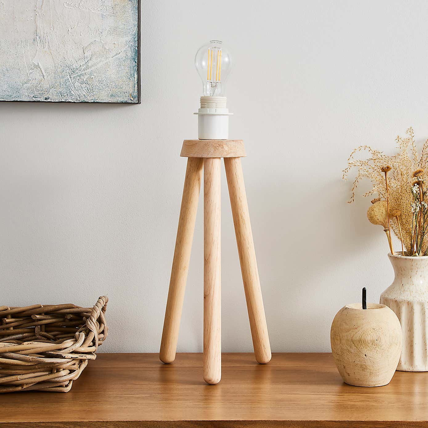Paint Your Own Tripod Table Lamp Base