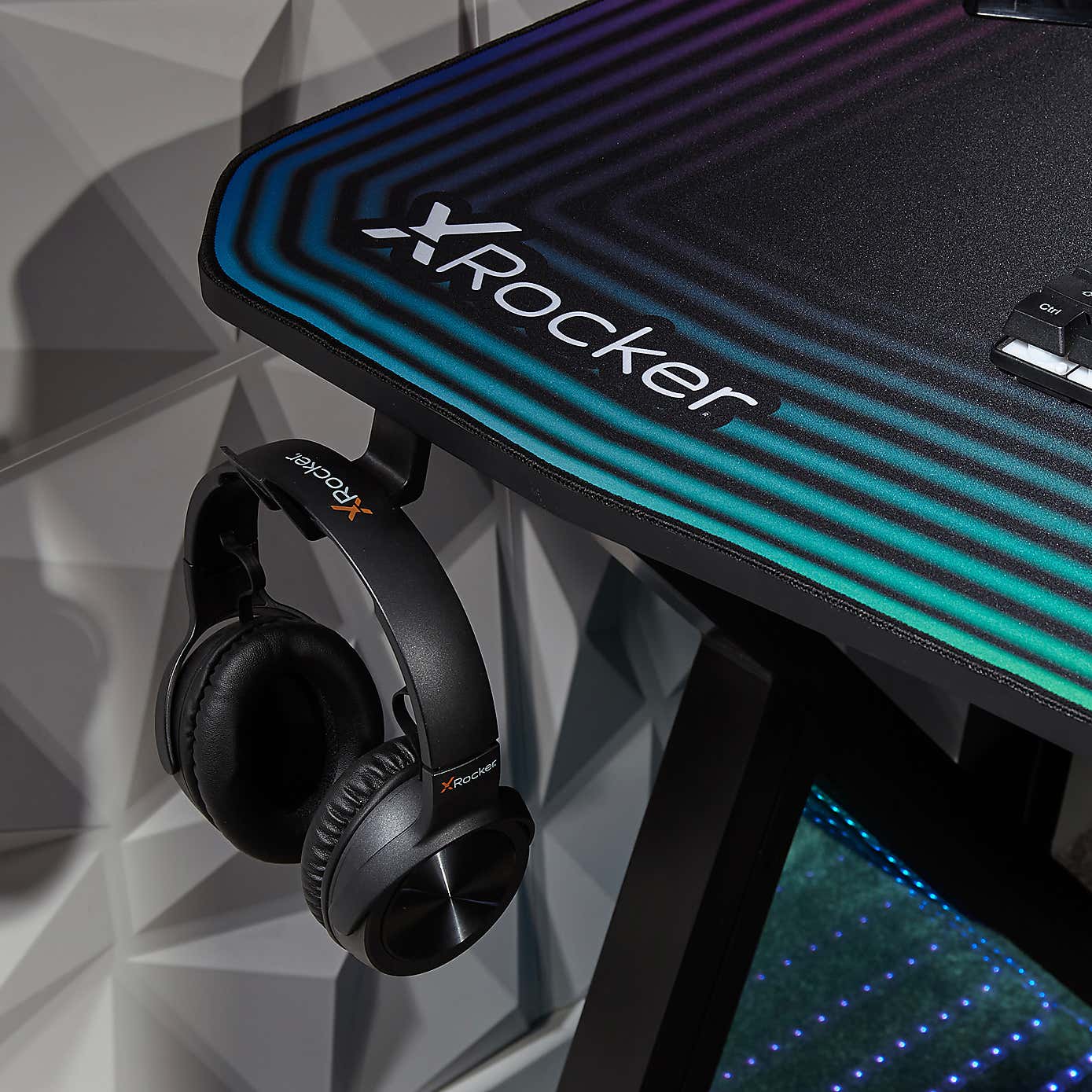 X Rocker Infinity LED Sync Gaming Desk