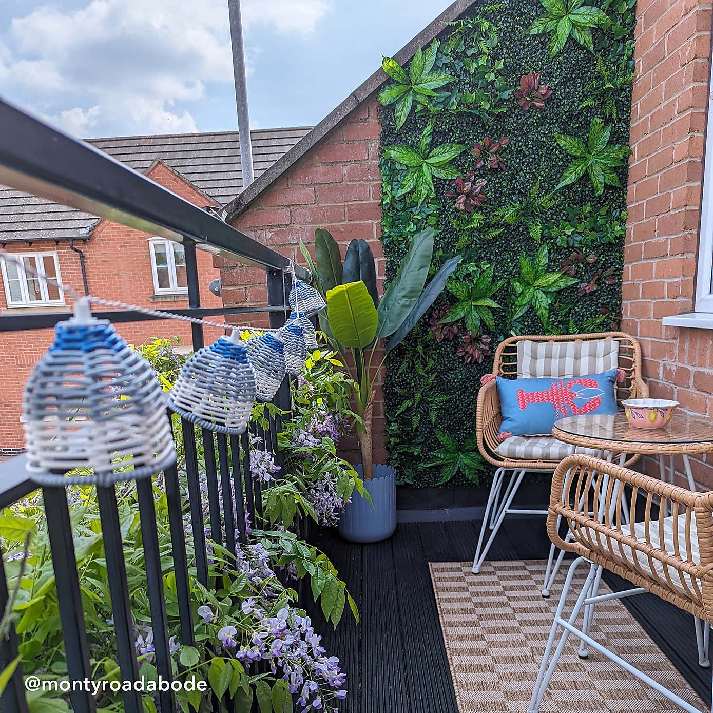 Artificial Mixed Foliage Living Wall Panel