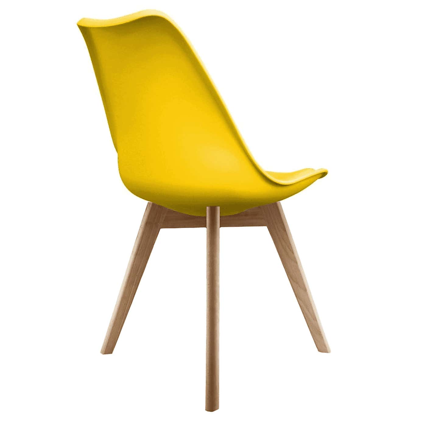 Fusion Living Soho Plastic Dining Chair with Squared Legs