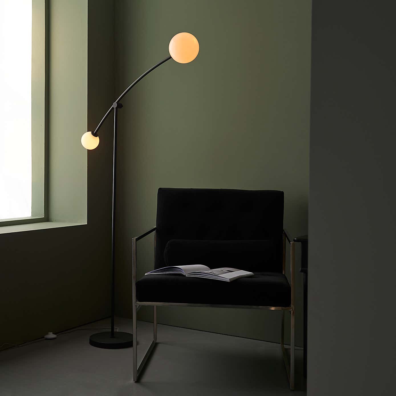 Vogue Nico 2 Light Floor Lamp