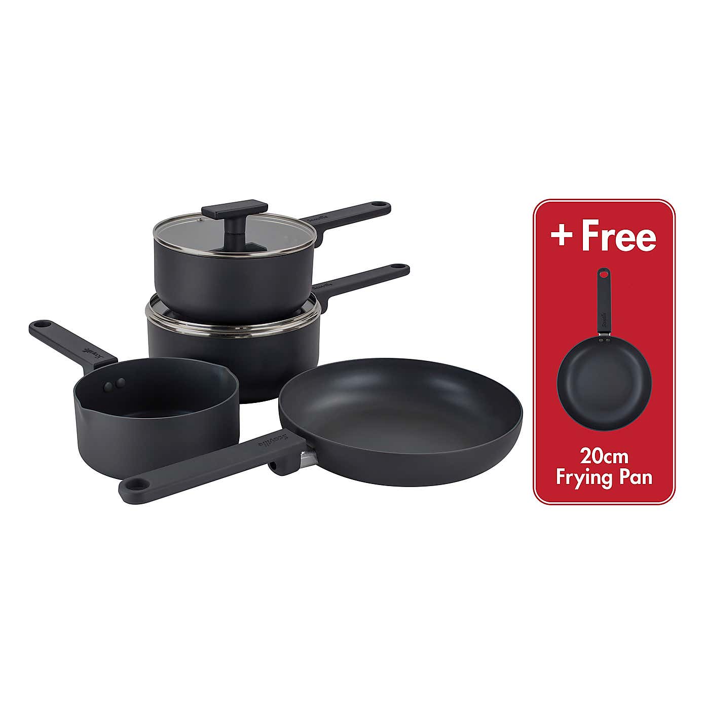 Scoville Ultra Lift Non-stick Aluminum 5 Piece Pan Set