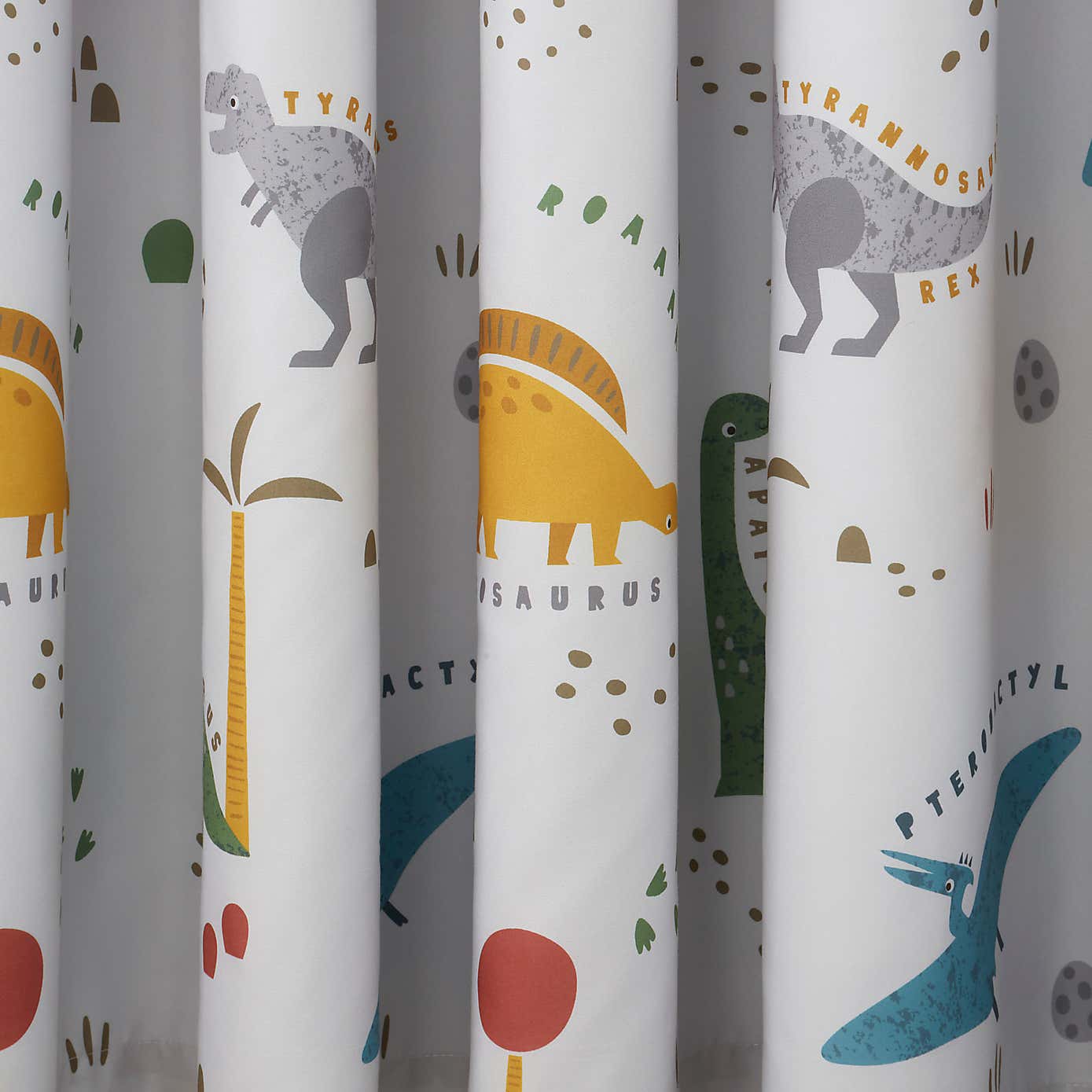 Dinosaur Adventure Blackout Eyelet Curtains