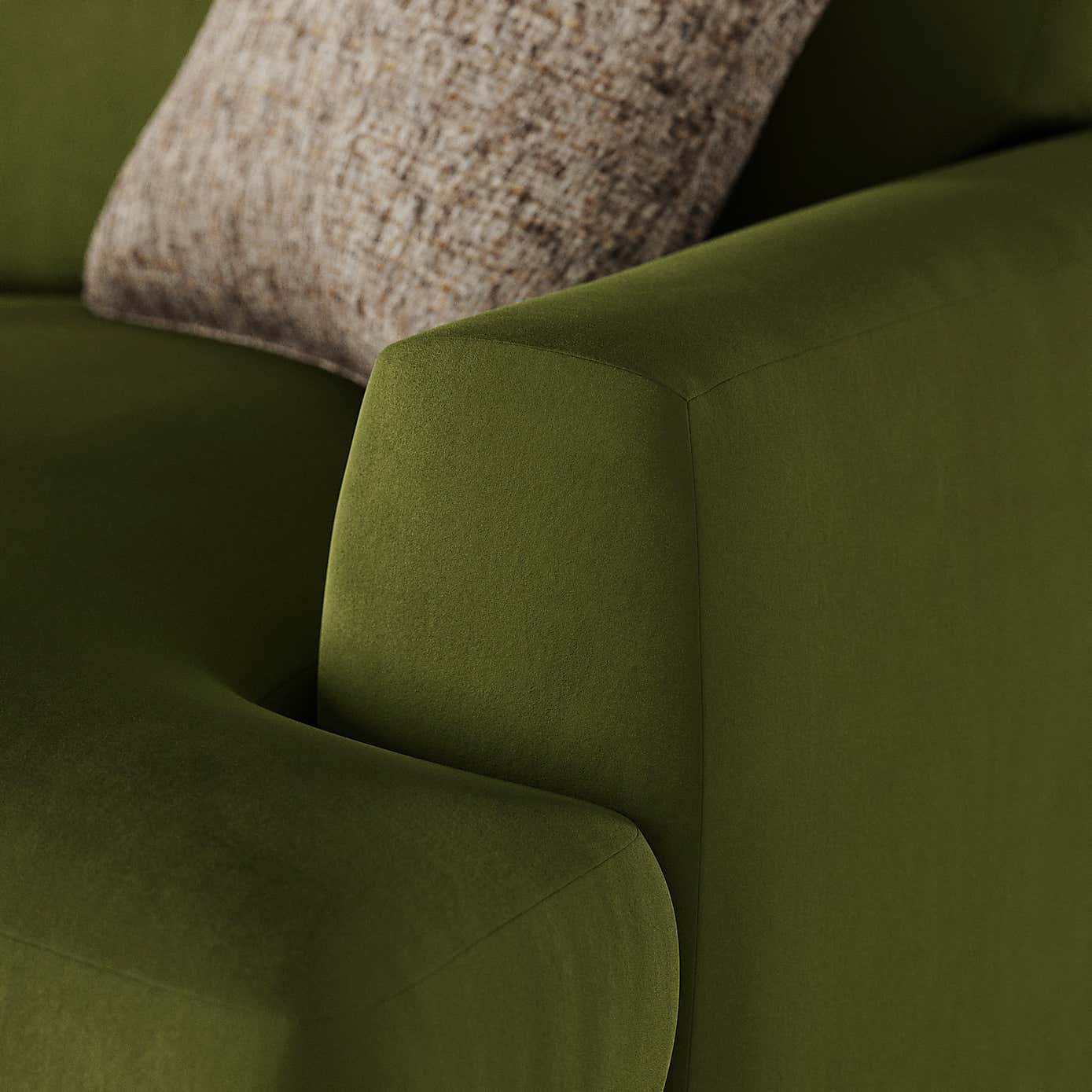 Lawson Matte Plush Velvet 2 Seater Sofa