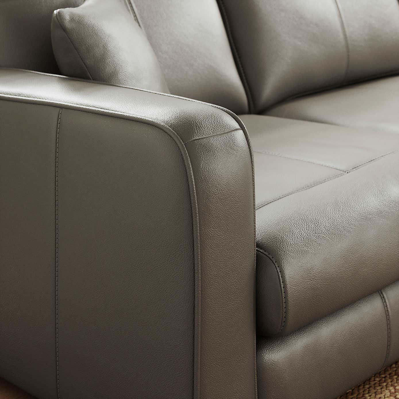 Carson Classic Leather Large Corner Chaise Sofa