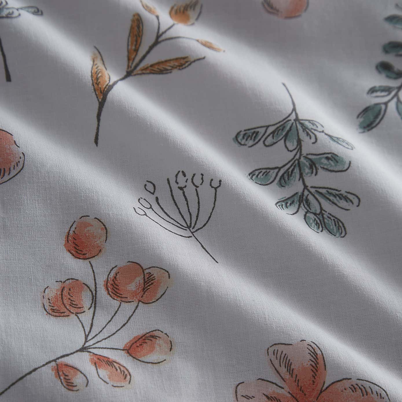 Woodlands 100% Cotton Reversible Single Duvet Cover and Pillowcase Set