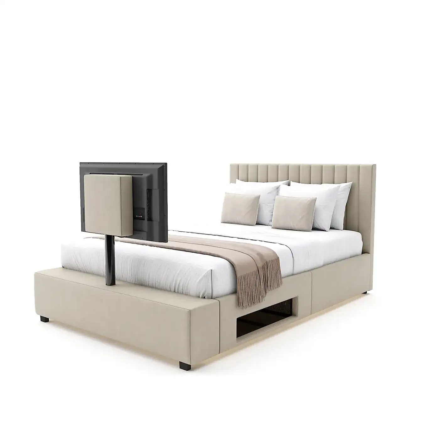 X Rocker Living Maisie LED TV Ottoman Bed Frame